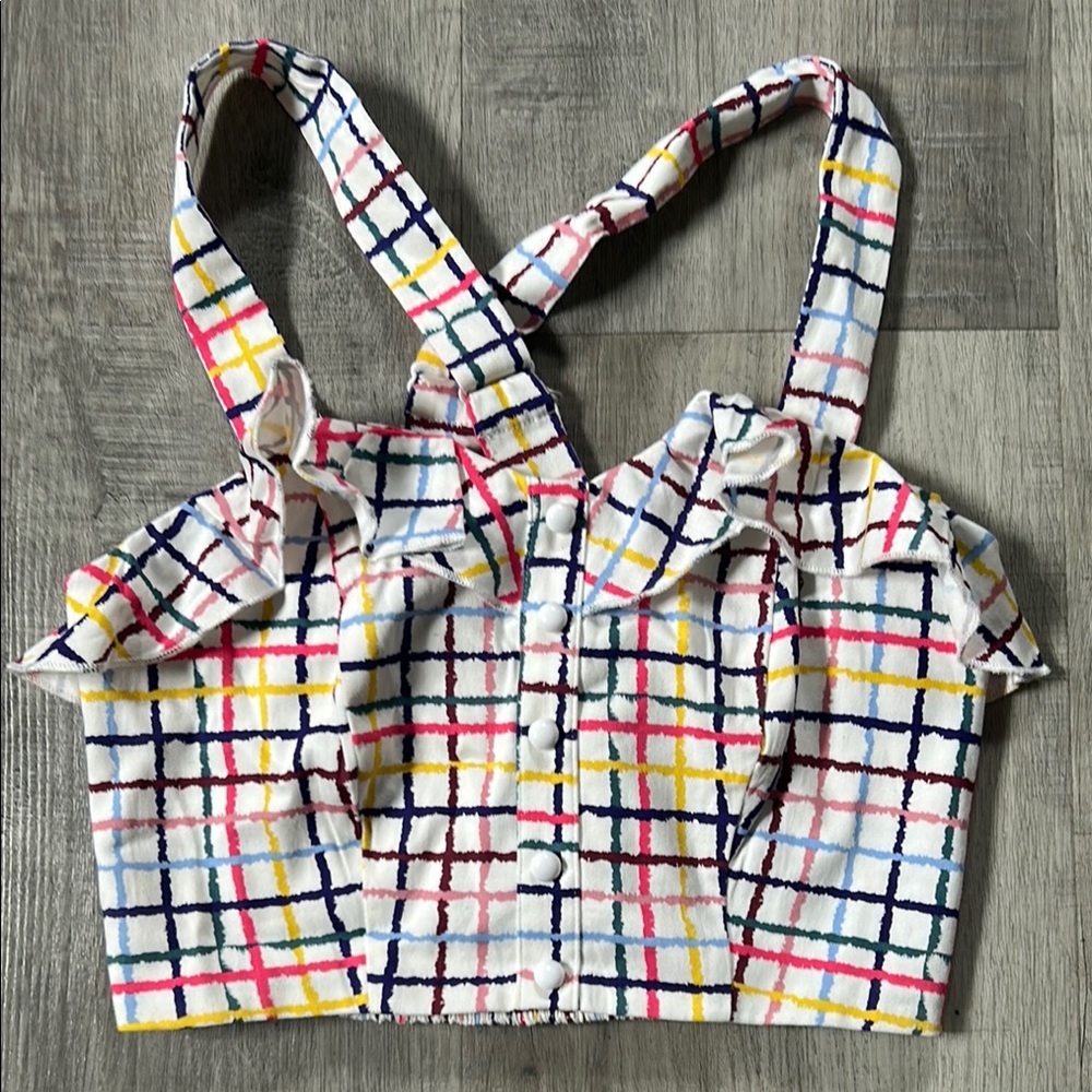 ModCloth Emilia Watercolor Gingham sz 2